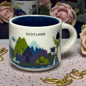 Starbucks You Are Here Scotland Mug Ornament 2oz Mini Espresso Cup EUC